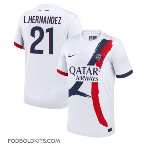 Paris Saint-Germain Lucas Hernandez #21 Udebanetrøje 2024-25 Kortærmet